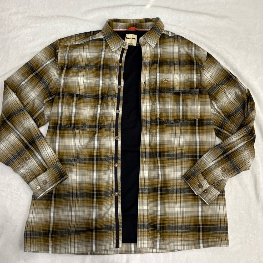 Simms Coldweather Shacket Plaid‎ size medium